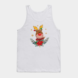 Christmas cute deer Tank Top